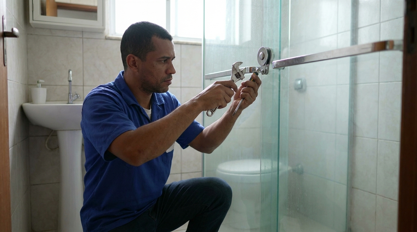 Manutenção e reparo de box de vidro perto de mim em Fortaleza‑CE